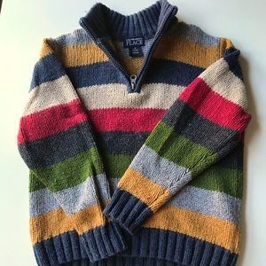 🍀 *SOLD* CHILDREN’S PLACE ZIP STRIPED SWEATER 6